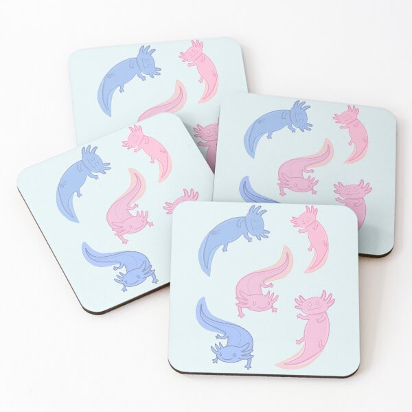 Item preview, Smiling Colorful Axolotl set designed and sold by MadaFaCose.