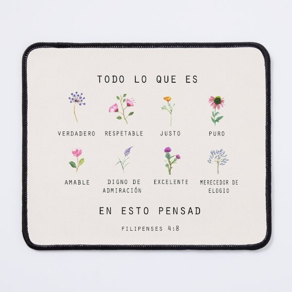 Item preview, Filipenses 4:8, Spanish Bible Verse designed and sold by latiendadearyam.