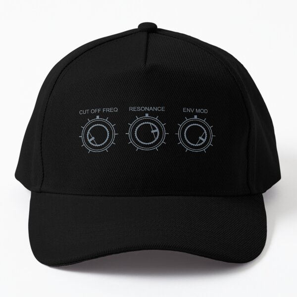 Synthesizer filter controls for Electronic Musician Baseball Cap