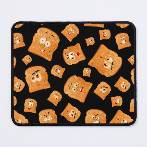Item preview, Funny Cute But Creepy Toast Bread Kawaii Food Faces designed and sold by MintaApparel.