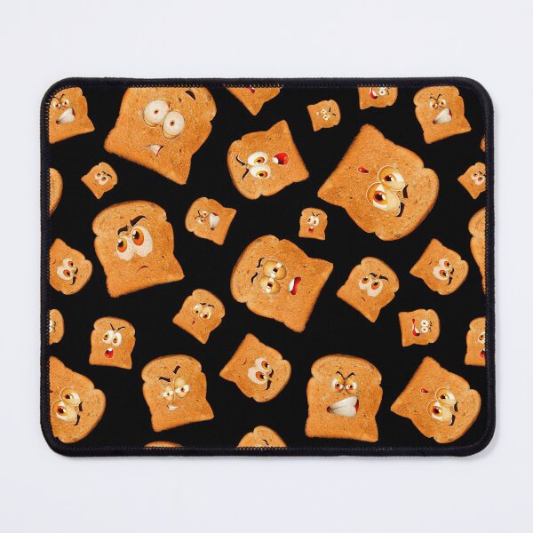 Item preview, Funny Cute But Creepy Toast Bread Kawaii Food Faces designed and sold by MintaApparel.