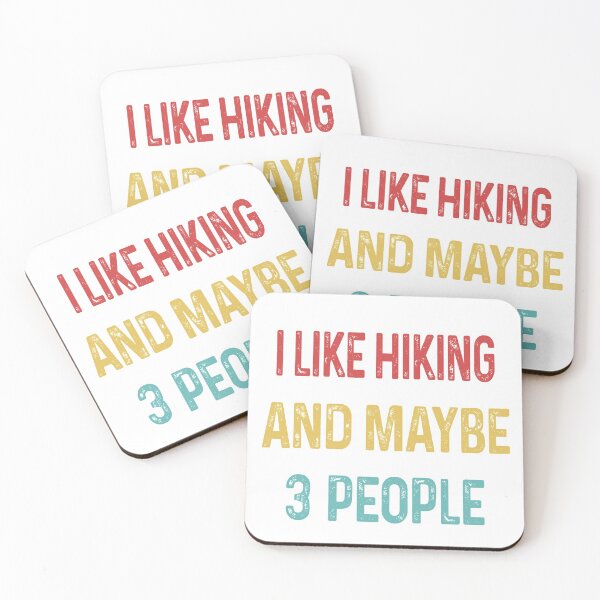 Item preview, I like Hiking and maybe 3 people designed and sold by WinghiDesign.