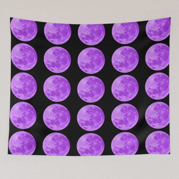 Item preview, Violet purple mauve purplish full moon lunar night designed and sold by HappywithBest.