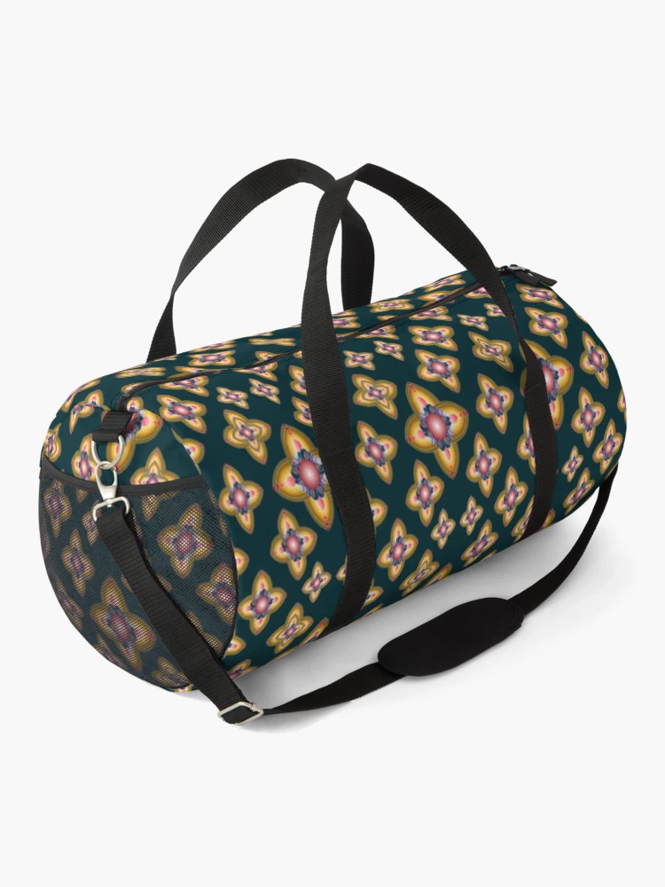 Thumbnail 2 of 3, Duffle Bag, Flower Patterns Abstract Design designed and sold by ClassyPatterns.