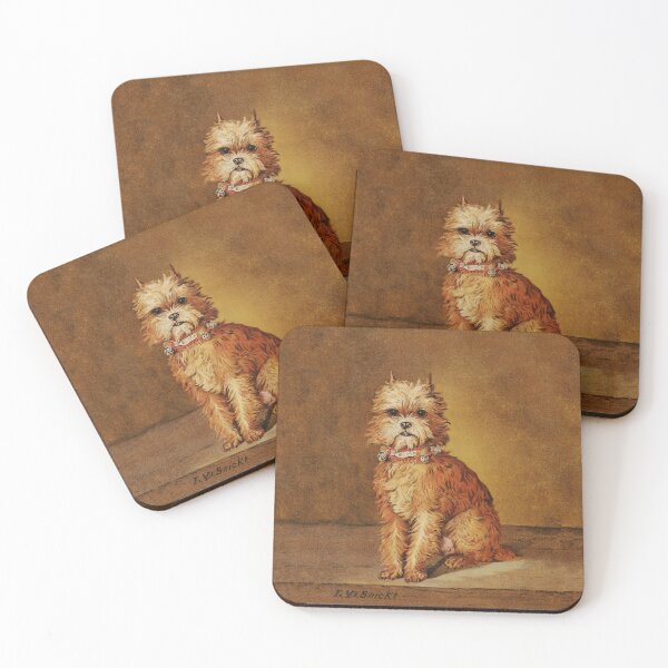 Item preview, Brussels griffon vintage print of Coquette designed and sold by BelgianDogs.