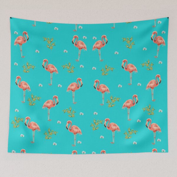 Item preview, Tropical Flamingo Print designed and sold by TheLaundryLady.
