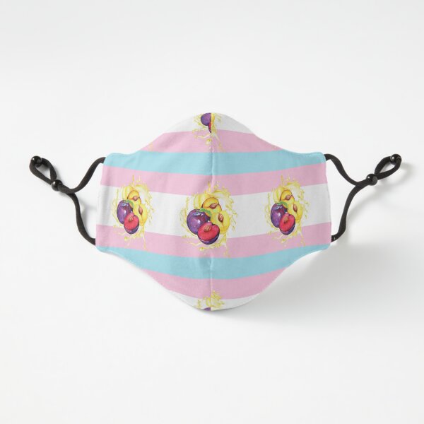 Summer fruit - transgender flag splash Fitted 3-Layer