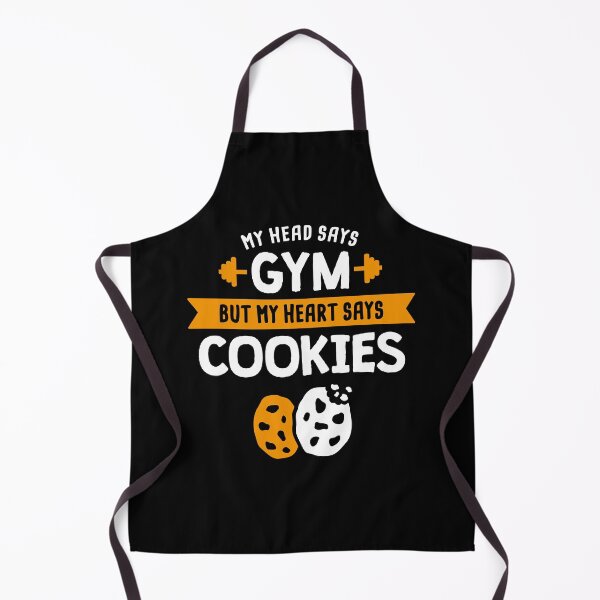Item preview, My head says Gym but my heart says Cookies designed and sold by lemontee.