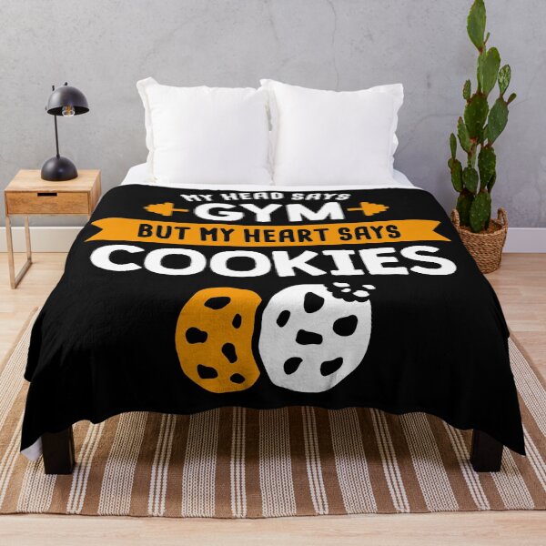 Item preview, My head says Gym but my heart says Cookies designed and sold by lemontee.