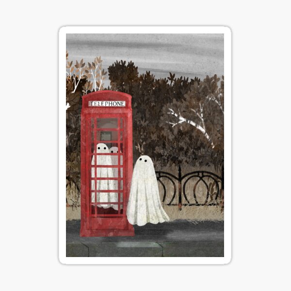 There Are Ghosts in the Phone Box Again... Sticker