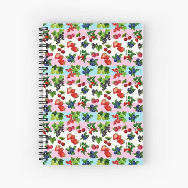 Berries - transgender flag Spiral Notebook