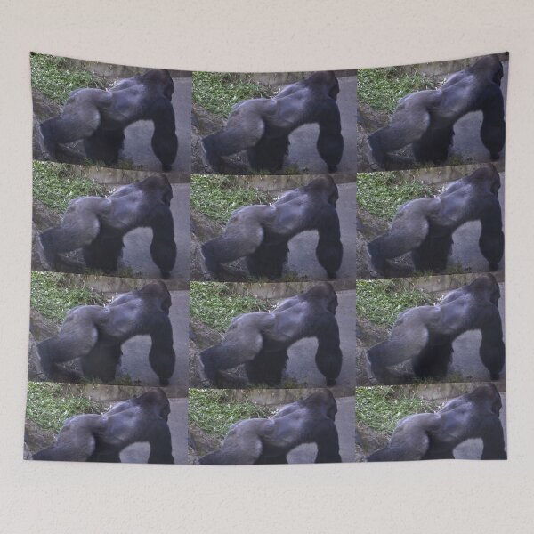 Item preview, Gorila de espalda plateada designed and sold by hitomimyhomie.