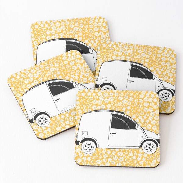 Item preview, Nissan S Cargo funky retro van designed and sold by SueHolmArt.
