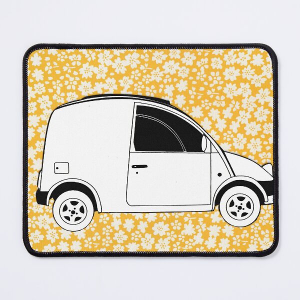 Item preview, Nissan S Cargo funky retro van designed and sold by SueHolmArt.
