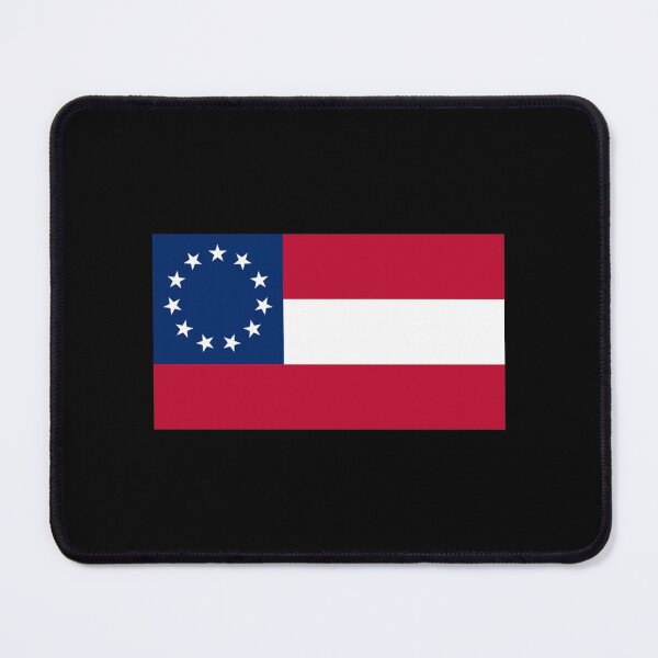 Item preview, Stars And Bars. Usa, America, First American National Flag, 11 Stars, 1861, On Black. Sticker designed and sold by SeidyRoper.