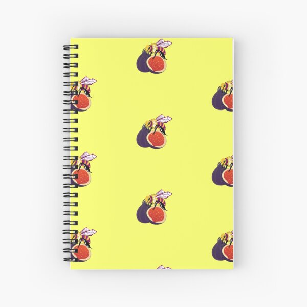 Non-bee-nary - bee on a fig Spiral Notebook