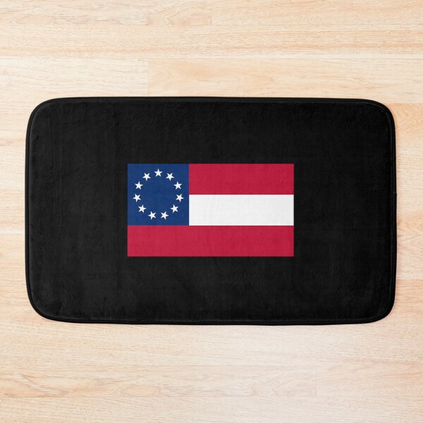 Item preview, Stars And Bars. Usa, America, First American National Flag, 11 Stars, 1861, On Black. Sticker designed and sold by SeidyRoper.