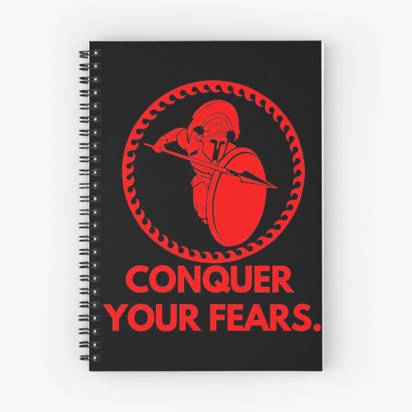 Item preview, Copy of Copy of Conquer Your Fears Motivational Gym Ancient Quote Inspirational Hoplite Warrior designed and sold by Princeps-.