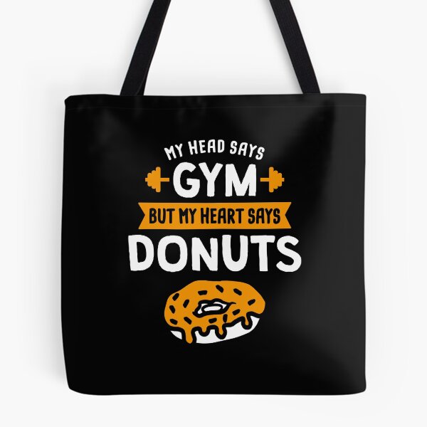 Item preview, My head says Gym but my heart says Donuts designed and sold by lemontee.