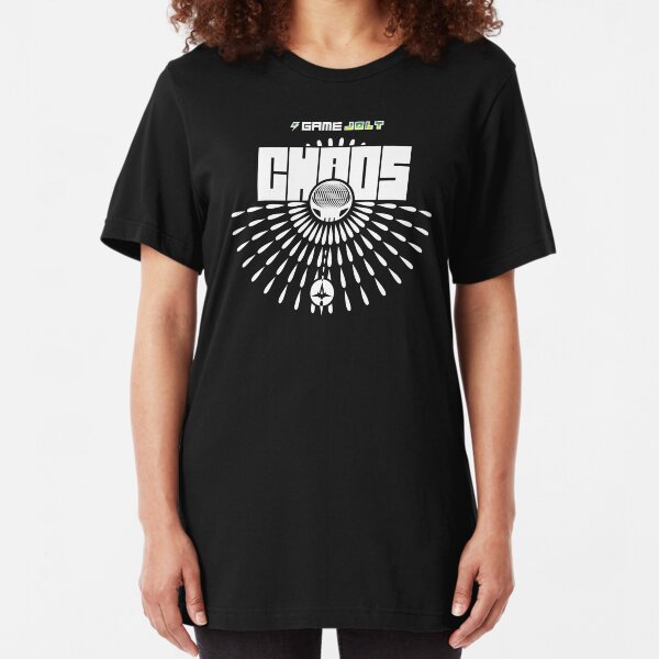 Game Jolt Chaos - Text Version Slim Fit T-Shirt