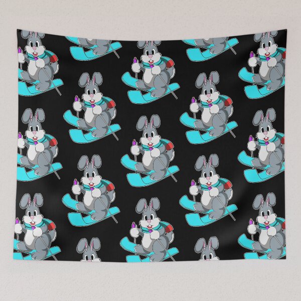 Item preview, Rabbit as Skier with Skis  designed and sold by PizzutiExcel.