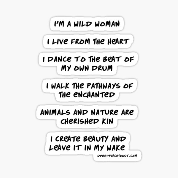 Wild Woman Sticker