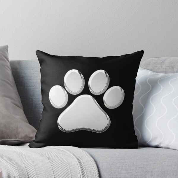 Item preview, Chrome Metallic Paw Print designed and sold by PrettyPage.