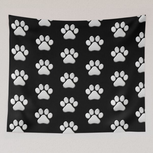 Item preview, Chrome Metallic Paw Print designed and sold by PrettyPage.