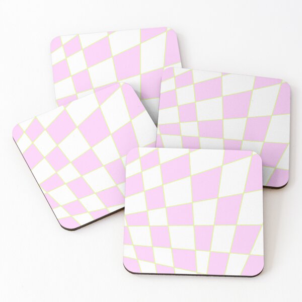Item preview, Distorted Checkers: Pink and Green designed and sold by A.X. Bates.