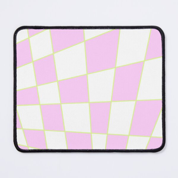 Item preview, Distorted Checkers: Pink and Green designed and sold by A.X. Bates.