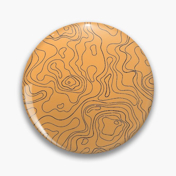 Artikelvorschau, Topografische Linien mit orangefarbenem Hintergrund, abstrakte trendige Konturkarte entworfen und verkauft von mashmosh.