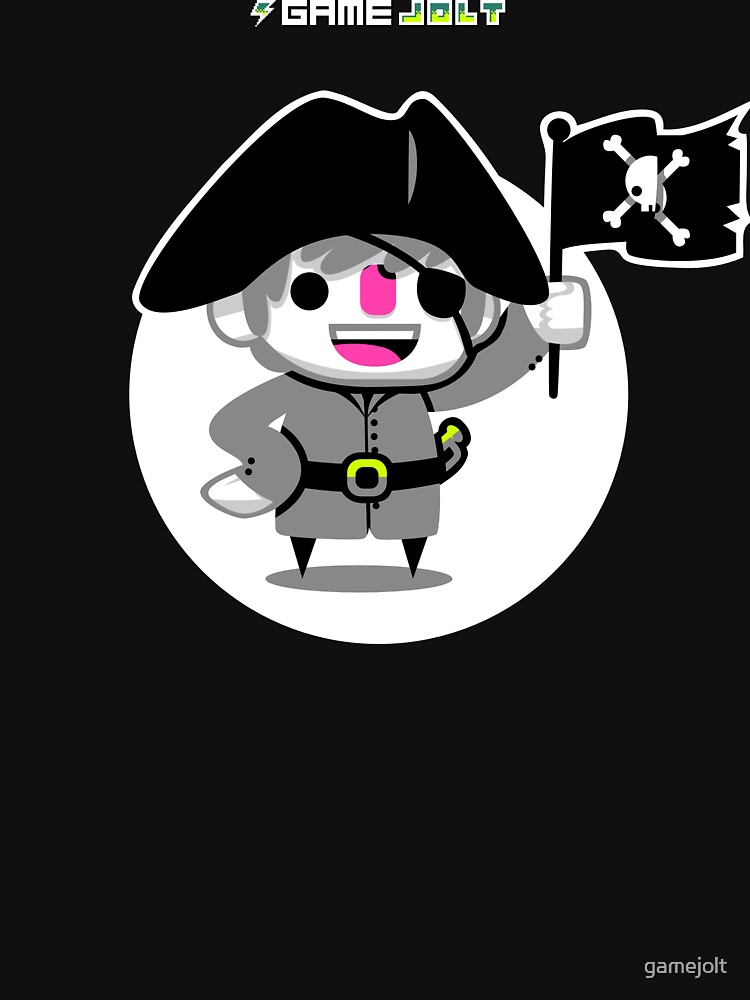 Thumbnail 7 of 7, Essential T-Shirt, Game Jolt Pirate designed and sold by gamejolt.