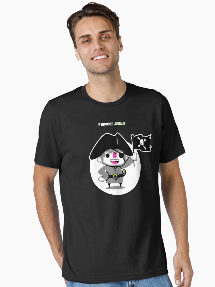Thumbnail 1 of 7, Essential T-Shirt, Game Jolt Pirate designed and sold by gamejolt.