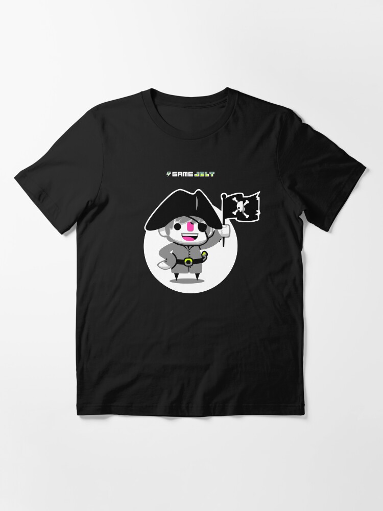 Thumbnail 3 of 7, Essential T-Shirt, Game Jolt Pirate designed and sold by gamejolt.