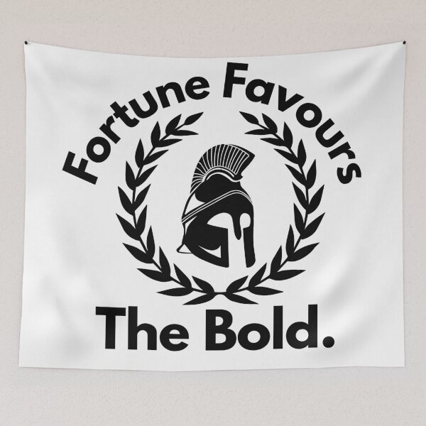 Item preview, Copy of Fortune Favours The Bold Latin Motivational Quote Gym Inspiration Hard Work designed and sold by Princeps-.