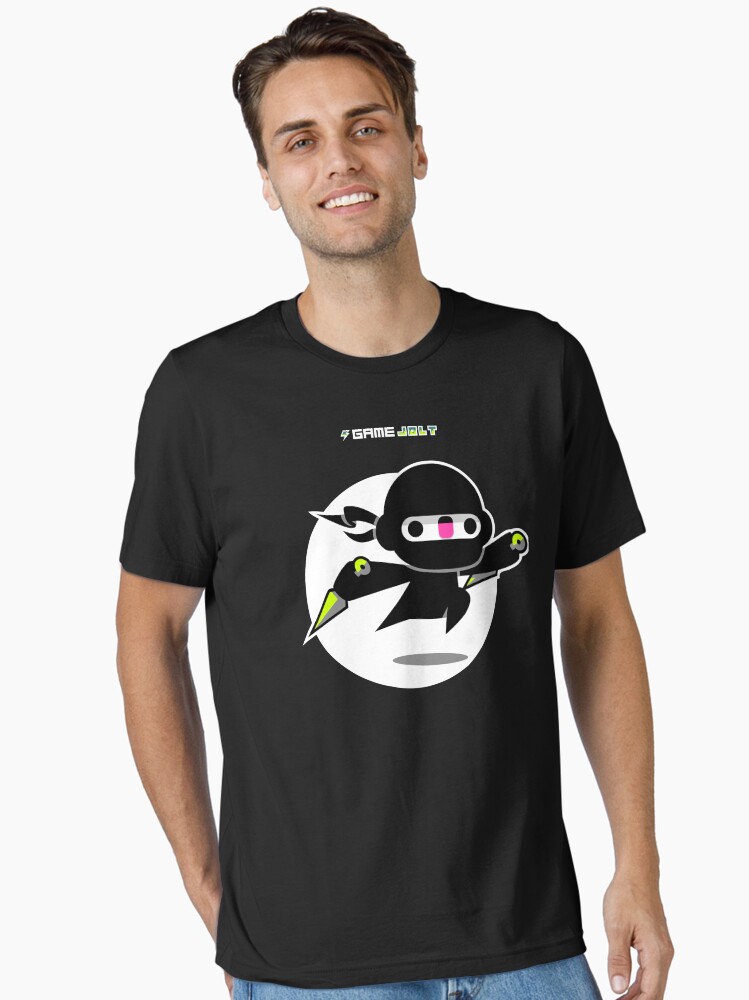 Thumbnail 2 of 7, Essential T-Shirt, Game Jolt Ninja designed and sold by gamejolt.