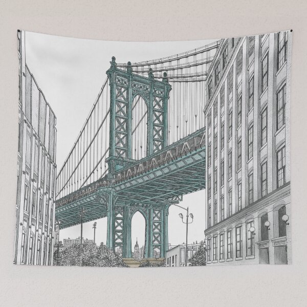 Item preview, Manhattan Bridge designed and sold by Anartsketch.