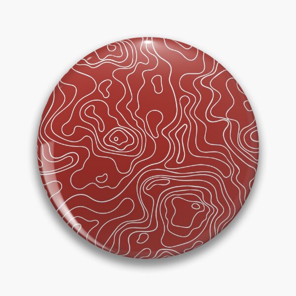 Item preview, white Topographic contour lines map seamless pattern with Rust background designed and sold by mashmosh.