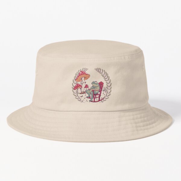 Vista previa del artículo con la obra «Goblincore Aesthetic Cottagecore Frog Chilling (Vintage Faded Colors) - esperando que crezcan los hongos - Weirdcore Dreamcore Mycology Fungi Shrooms Forager Pet Mat Bandana Phrog», diseñado y vendido por Any Color Designs.