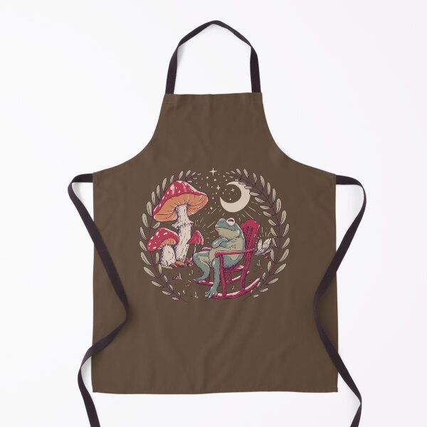 Item preview, Goblincore Aesthetic Cottagecore Frog Chilling (Vintage Faded Colors) - waiting for mushrooms to grow - Weirdcore Dreamcore Mycology Fungi Shrooms Forager Foraging Pet Mat Bandana Phrog designed and sold by Any Color Designs.