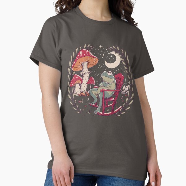 Item preview, Goblincore Aesthetic Cottagecore Frog Chilling (Vintage Faded Colors) - waiting for mushrooms to grow - Weirdcore Dreamcore Mycology Fungi Shrooms Forager Foraging Pet Mat Bandana Phrog designed and sold by Any Color Designs.