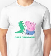 dinosaur peppa pig best friends Unisex T-Shirt