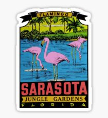 Sarasota Jungle Gardens Florida Vintage Travel Decal Sticker