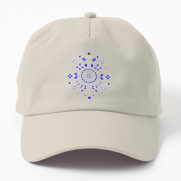 Aperçu de l'œuvre Boho Floral - Bleu Clair Cobalt créée et vendue par SilverPegasus.
