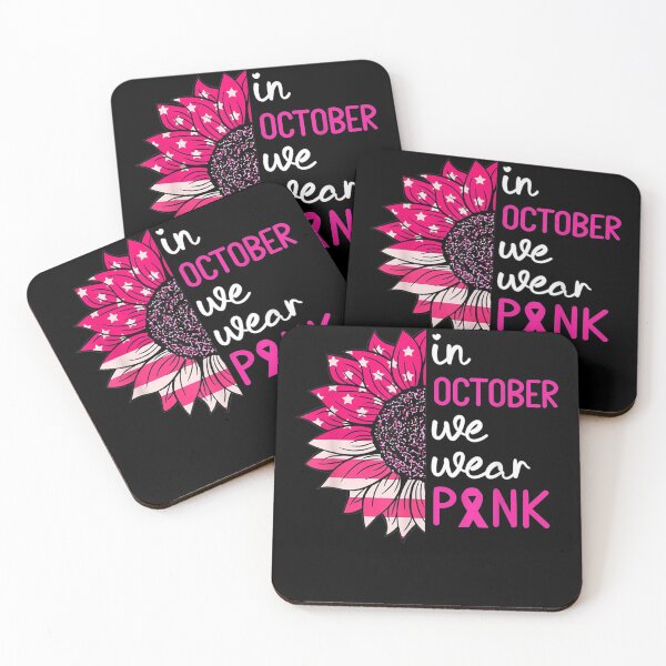 Item preview, In October We Wear Pink Breast Cancer Awareness US Flag  designed and sold by DaiShop.