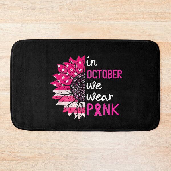 Item preview, In October We Wear Pink Breast Cancer Awareness US Flag  designed and sold by DaiShop.