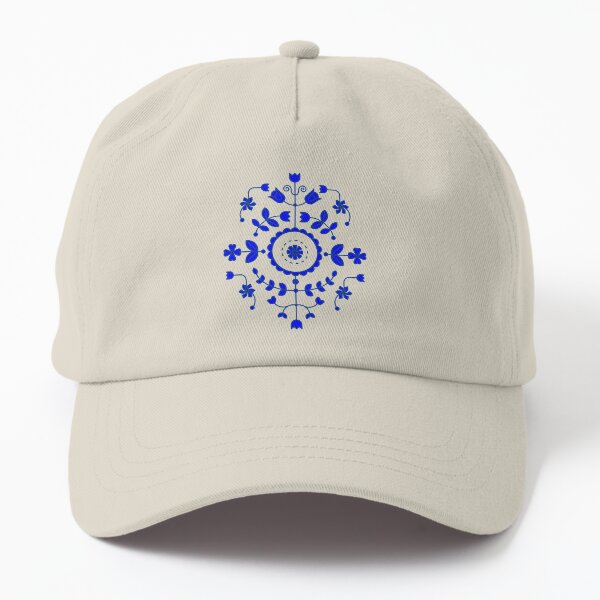 Aperçu de l'œuvre Boho Floral - Denim Bleu Cobalt créée et vendue par SilverPegasus.