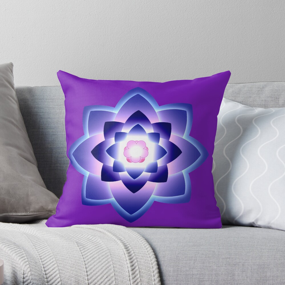 Starlight Mandala Series 4 Throw Pillow