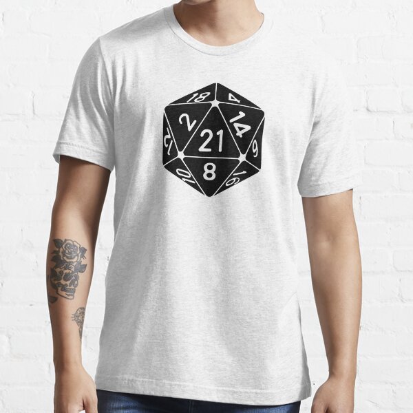 Item preview, 21 Sided 21st Birthday D20 Fantasy Gamer Die designed and sold by TheShirtYurt.