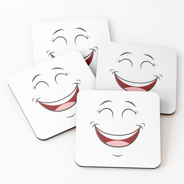 Item preview, Funny Smiling Face Mask - Cute Smiley Face Mask - Smiling Eyes Emoji Face Mask designed and sold by MariamBj.